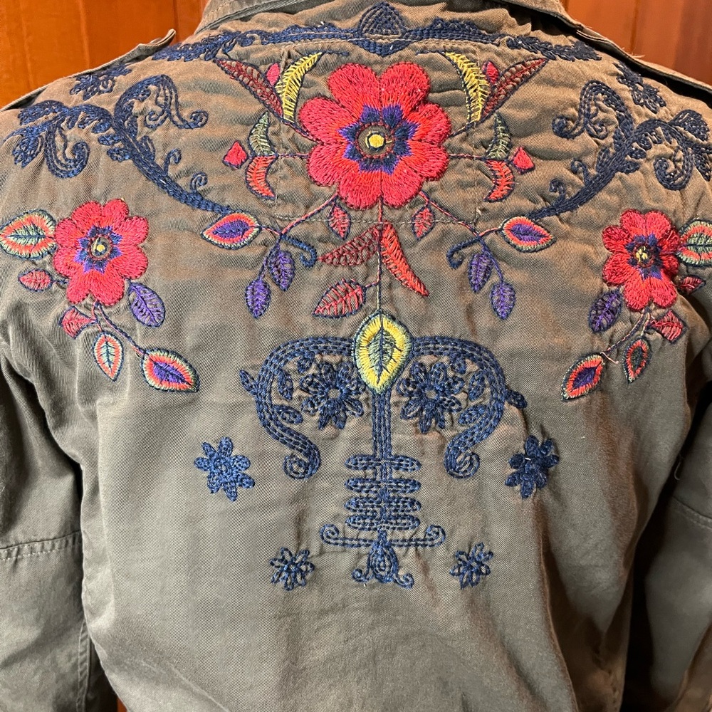 Johnny Was Embroidered Floral Women's Jacket